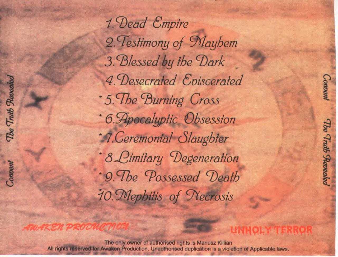 Convent The Truth Ravealed back